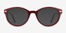 Utopia Red AcetateEyeglass Frames from EyeBuyDirect, with Tinted Lenses