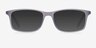Empire Matte Gray AcetateEyeglass Frames from EyeBuyDirect, with Tinted Lenses