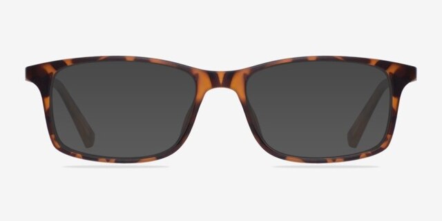 Empire Matte Tortoise AcetateEyeglass Frames from EyeBuyDirect, with Tinted Lenses