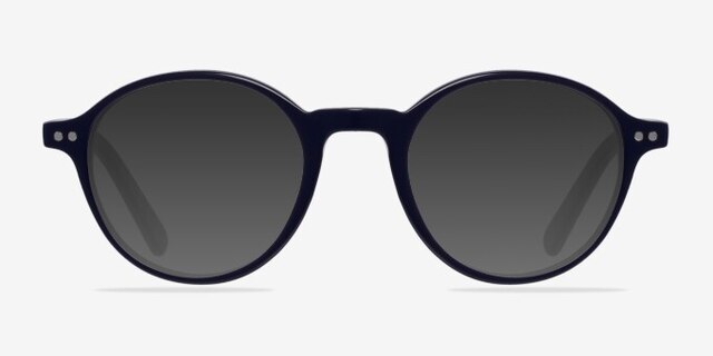 Mellow Navy AcetateEyeglass Frames from EyeBuyDirect, with Tinted Lenses