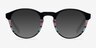 Perception Black & Striped AcetateEyeglass Frames from EyeBuyDirect, with Tinted Lenses