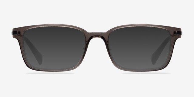 Dreamer Clear & Gray Acetate-metalEyeglass Frames from EyeBuyDirect, with Tinted Lenses