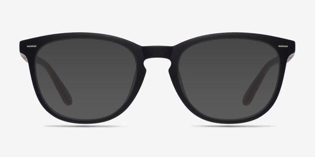 Yolo Black & Brown PlastiqueMontures de lunettes de vue d'EyeBuyDirect, Avec des Verres Teintés