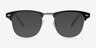 Coexist Black & Silver Plastic-metalEyeglass Frames from EyeBuyDirect, with Tinted Lenses