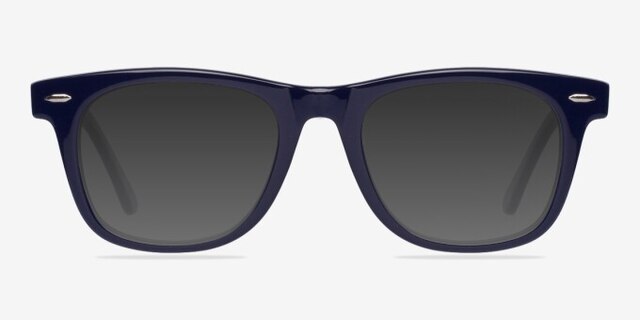 Blizzard Bleu marine AcétateMontures de lunettes de vue d'EyeBuyDirect, Avec des Verres Teintés