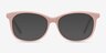 Brittany Pink AcetateEyeglass Frames from EyeBuyDirect, with Tinted Lenses