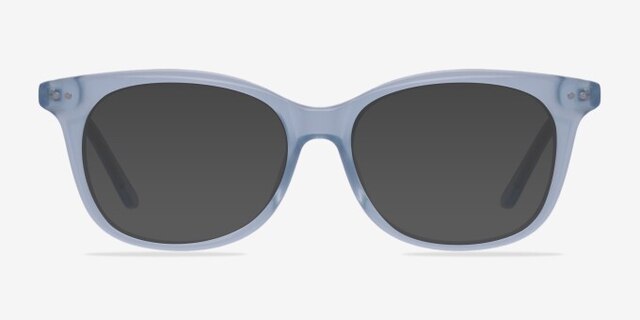 Brittany Clear Blue AcetateEyeglass Frames from EyeBuyDirect, with Tinted Lenses