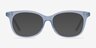 Brittany Clear Blue AcetateEyeglass Frames from EyeBuyDirect, with Tinted Lenses