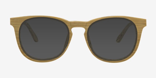 Providence Yellow Wood-textureEyeglass Frames from EyeBuyDirect, with Tinted Lenses