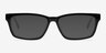 Seattle Noir AcétateMontures de lunettes de vue d'EyeBuyDirect, Avec des Verres Teintés