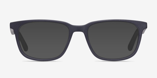 Bristol Matte Navy AcetateEyeglass Frames from EyeBuyDirect, with Tinted Lenses