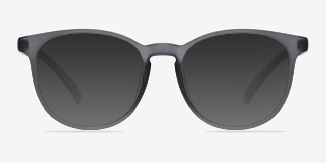 Chilling Matte Gray PlastiqueMontures de lunettes de vue d'EyeBuyDirect, Avec des Verres Teintés