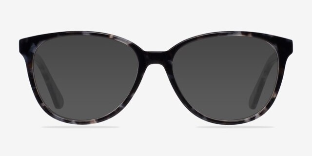Hepburn Gray & Floral AcétateMontures de lunettes de vue d'EyeBuyDirect, Avec des Verres Teintés