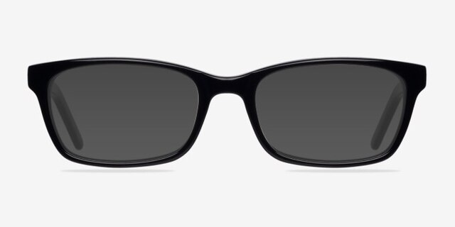 Mesquite Noir AcétateMontures de lunettes de vue d'EyeBuyDirect, Avec des Verres Teintés