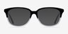 Escapee Clear & Black AcetateEyeglass Frames from EyeBuyDirect, with Tinted Lenses