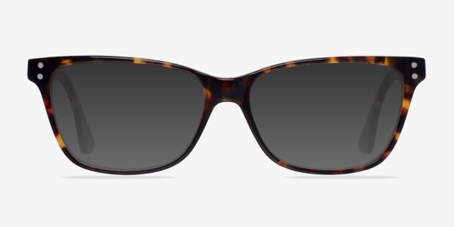 Munich Tortoise AcetateEyeglass Frames from EyeBuyDirect, with Tinted Lenses