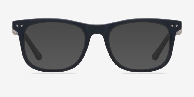 Montreal Matte Navy AcétateMontures de lunettes de vue d'EyeBuyDirect, Avec des Verres Teintés