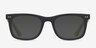 Montreal Matte Black AcétateMontures de lunettes de vue d'EyeBuyDirect, Avec des Verres Teintés