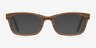 Mesquite Brown & Striped Wood-textureEyeglass Frames from EyeBuyDirect, with Tinted Lenses