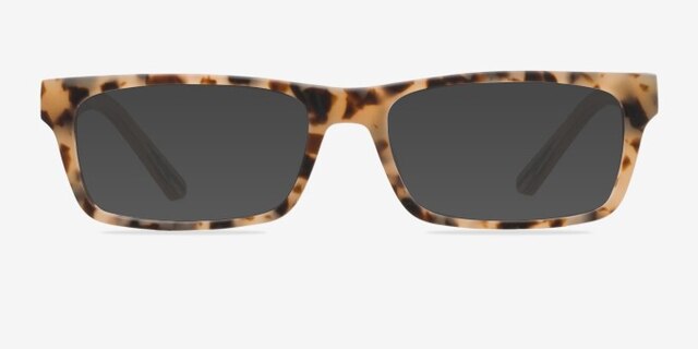 Cambridge Matte Tortoise AcetateEyeglass Frames from EyeBuyDirect, with Tinted Lenses