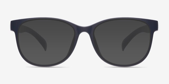 Warren Matte Navy PlasticEyeglass Frames from EyeBuyDirect, with Tinted Lenses