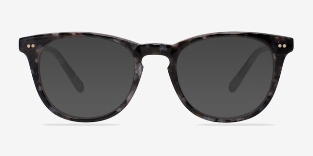 Flume Gray & Floral AcetateEyeglass Frames from EyeBuyDirect, with Tinted Lenses
