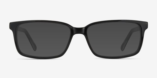Denny Black & Gray AcetateEyeglass Frames from EyeBuyDirect, with Tinted Lenses