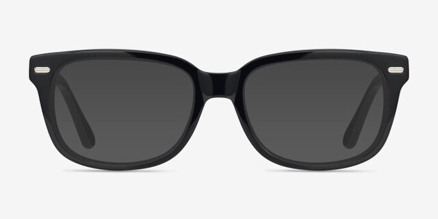Little John Black AcetateEyeglass Frames from EyeBuyDirect, with Tinted Lenses