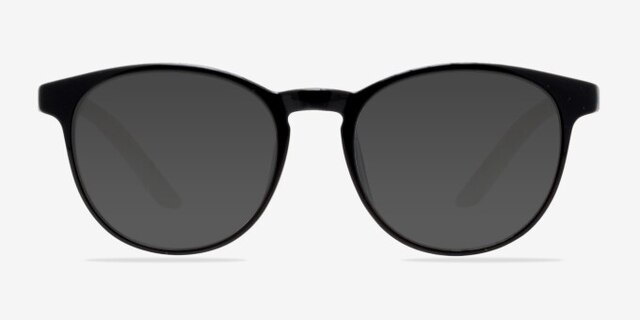 Little Chilling Clear & Black PlasticEyeglass Frames from EyeBuyDirect, with Tinted Lenses