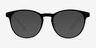 Little Chilling Clear & Black PlasticEyeglass Frames from EyeBuyDirect, with Tinted Lenses