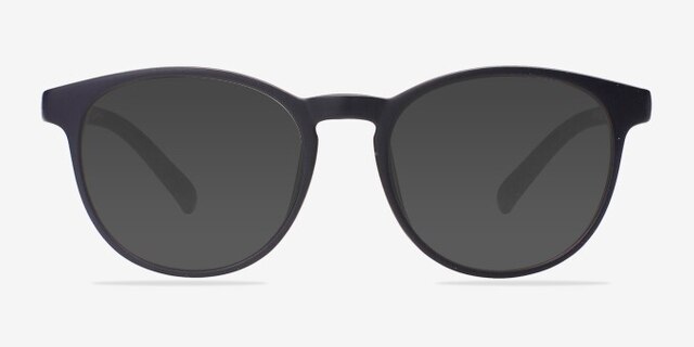 Little Chilling Matte Navy PlasticEyeglass Frames from EyeBuyDirect, with Tinted Lenses
