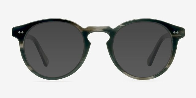 Theory Striped Granite AcetateEyeglass Frames from EyeBuyDirect, with Tinted Lenses