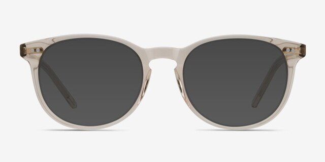 Aura Champagne AcetateEyeglass Frames from EyeBuyDirect, with Tinted Lenses