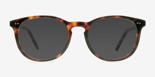 Aura Warm Tortoise AcétateMontures de lunettes de vue d'EyeBuyDirect, Avec des Verres Teintés