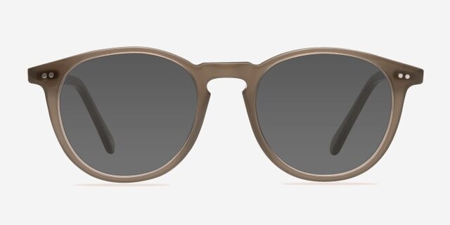 Prism Taupe AcetateEyeglass Frames from EyeBuyDirect, with Tinted Lenses