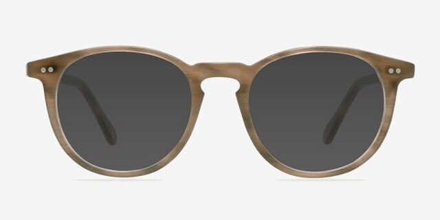 Prism Chestnut AcetateEyeglass Frames from EyeBuyDirect, with Tinted Lenses