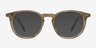 Prism Chestnut AcetateEyeglass Frames from EyeBuyDirect, with Tinted Lenses