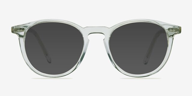 Prism Clear AcetateEyeglass Frames from EyeBuyDirect, with Tinted Lenses