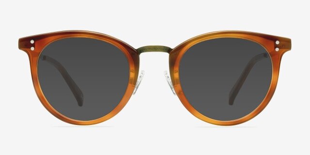 Nostalgia Cinnamon AcetateEyeglass Frames from EyeBuyDirect, with Tinted Lenses