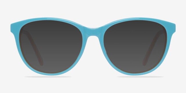 Level Bleu pâle AcétateMontures de lunettes de vue d'EyeBuyDirect, Avec des Verres Teintés