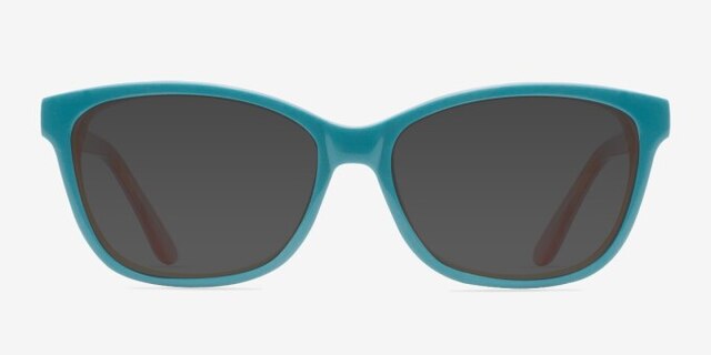 Joy Blue AcetateEyeglass Frames from EyeBuyDirect, with Tinted Lenses