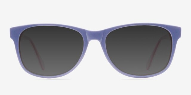 Lucky Bleu pâle AcétateMontures de lunettes de vue d'EyeBuyDirect, Avec des Verres Teintés