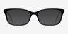 Velvet Black AcetateEyeglass Frames from EyeBuyDirect, with Tinted Lenses