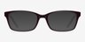 Velvet Purple AcetateEyeglass Frames from EyeBuyDirect, with Tinted Lenses