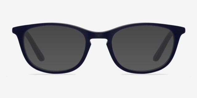 Valentin Navy AcetateEyeglass Frames from EyeBuyDirect, with Tinted Lenses