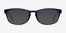 Drums Blue PlasticEyeglass Frames from EyeBuyDirect, with Tinted Lenses