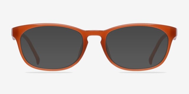Drums Orange PlasticEyeglass Frames from EyeBuyDirect, with Tinted Lenses