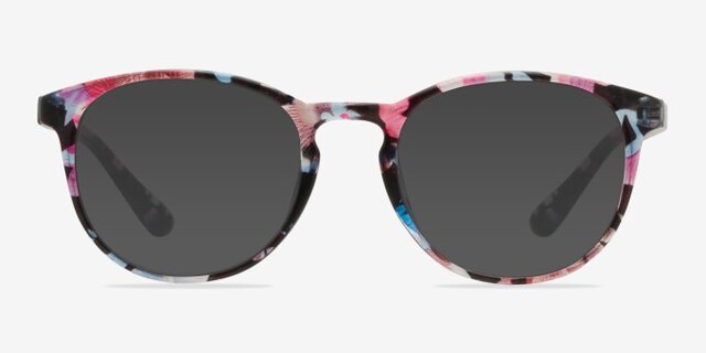 Muse Pink Floral PlastiqueMontures de lunettes de vue d'EyeBuyDirect, Avec des Verres Teintés