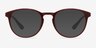 Muse Dark Red PlasticEyeglass Frames from EyeBuyDirect, with Tinted Lenses