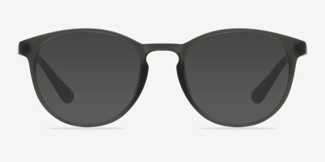 Muse Matte Gray PlastiqueMontures de lunettes de vue d'EyeBuyDirect, Avec des Verres Teintés